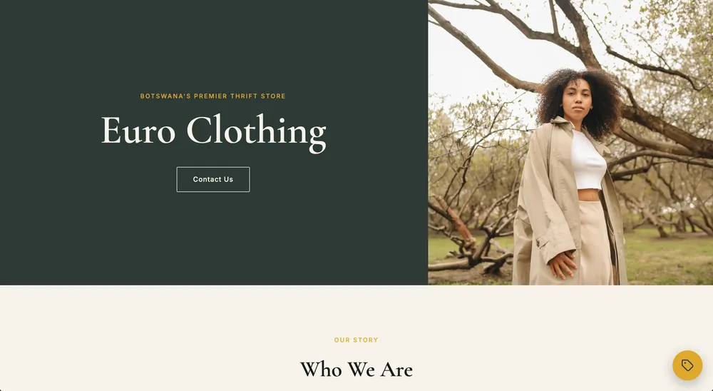 Euro Clothing website